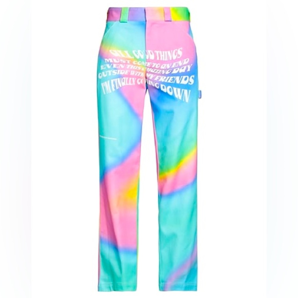 MSFTSrep Trippy Toe Dye Pants Size 37